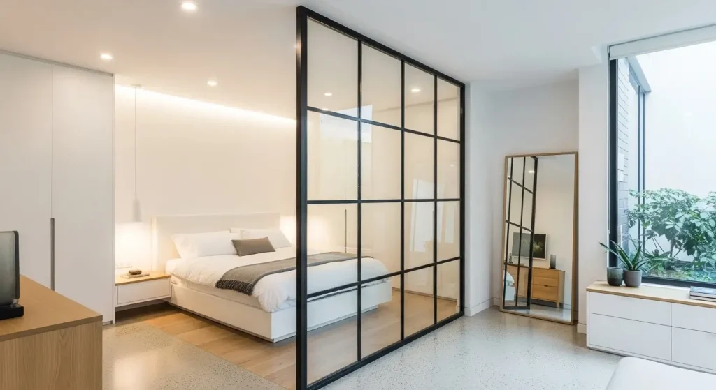 Création d'une verrière comme solution à une chambre sans ouverture