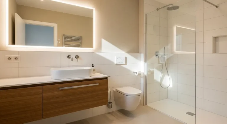 Surface moyenne d'une salle de bain