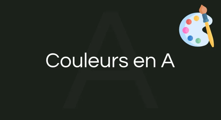 Couleur en A