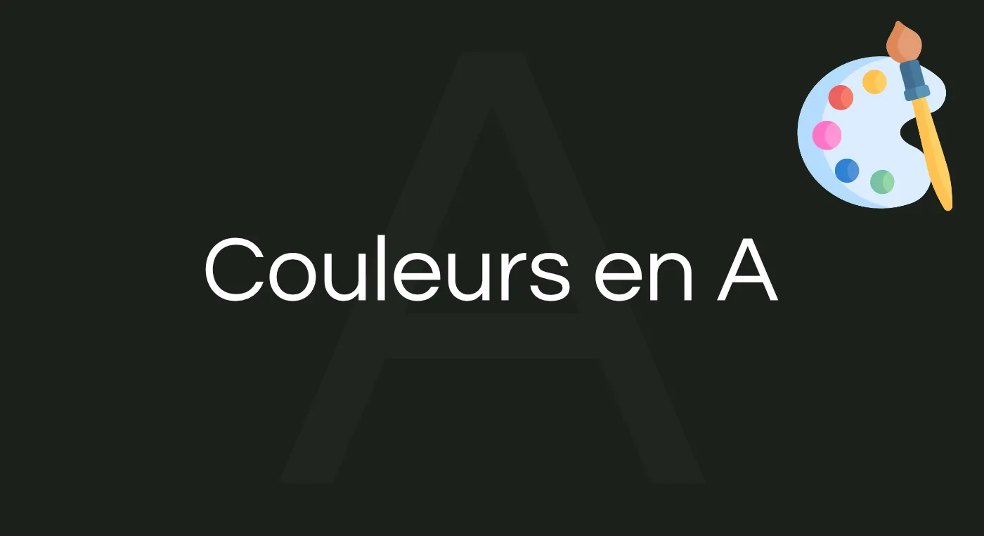 Couleur en A