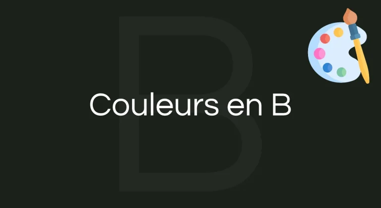 Couleur en B