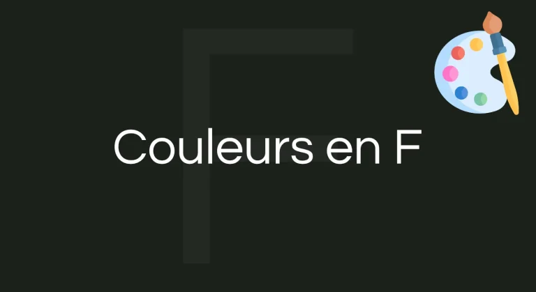 Couleur en F