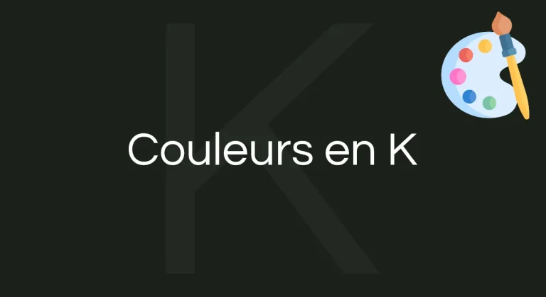 Couleur en K