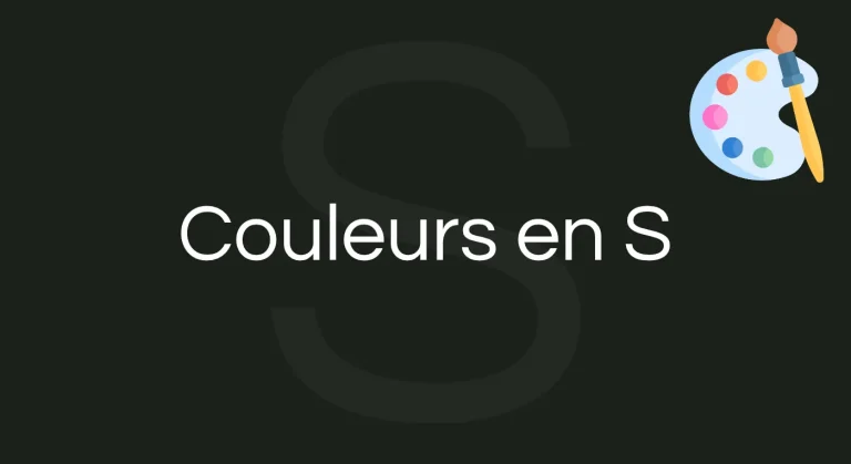 Couleur en S