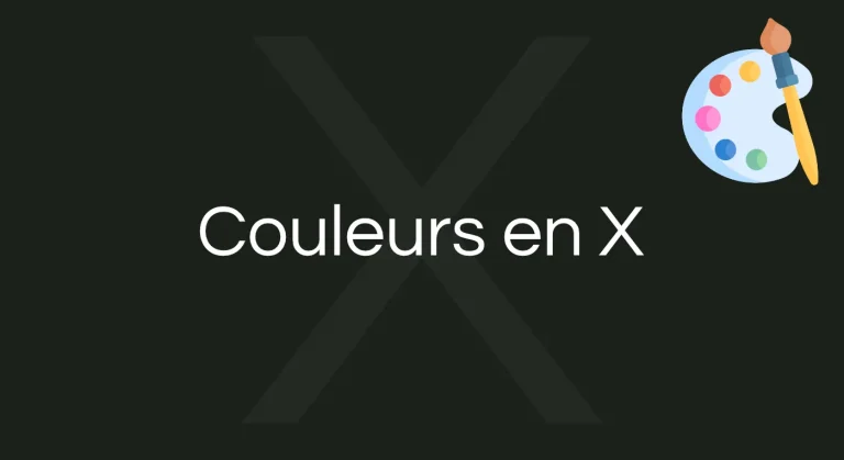 Couleur en X