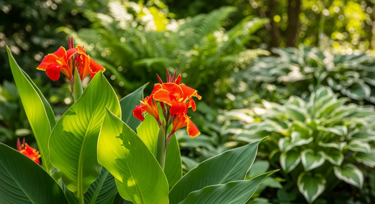 Cannas en fleur