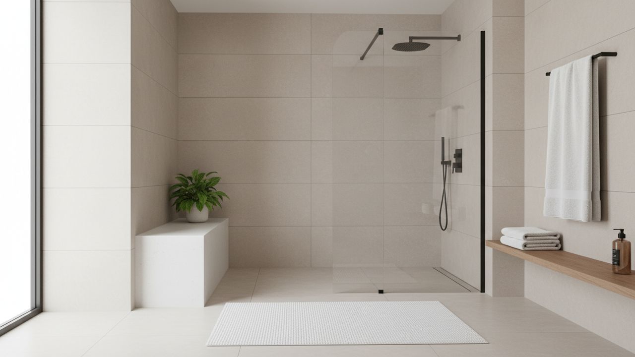 Surface nécessaire pour une douche à l'italienne