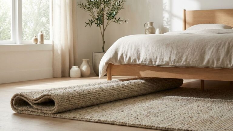 Blanc et bois pour la déco de chambre