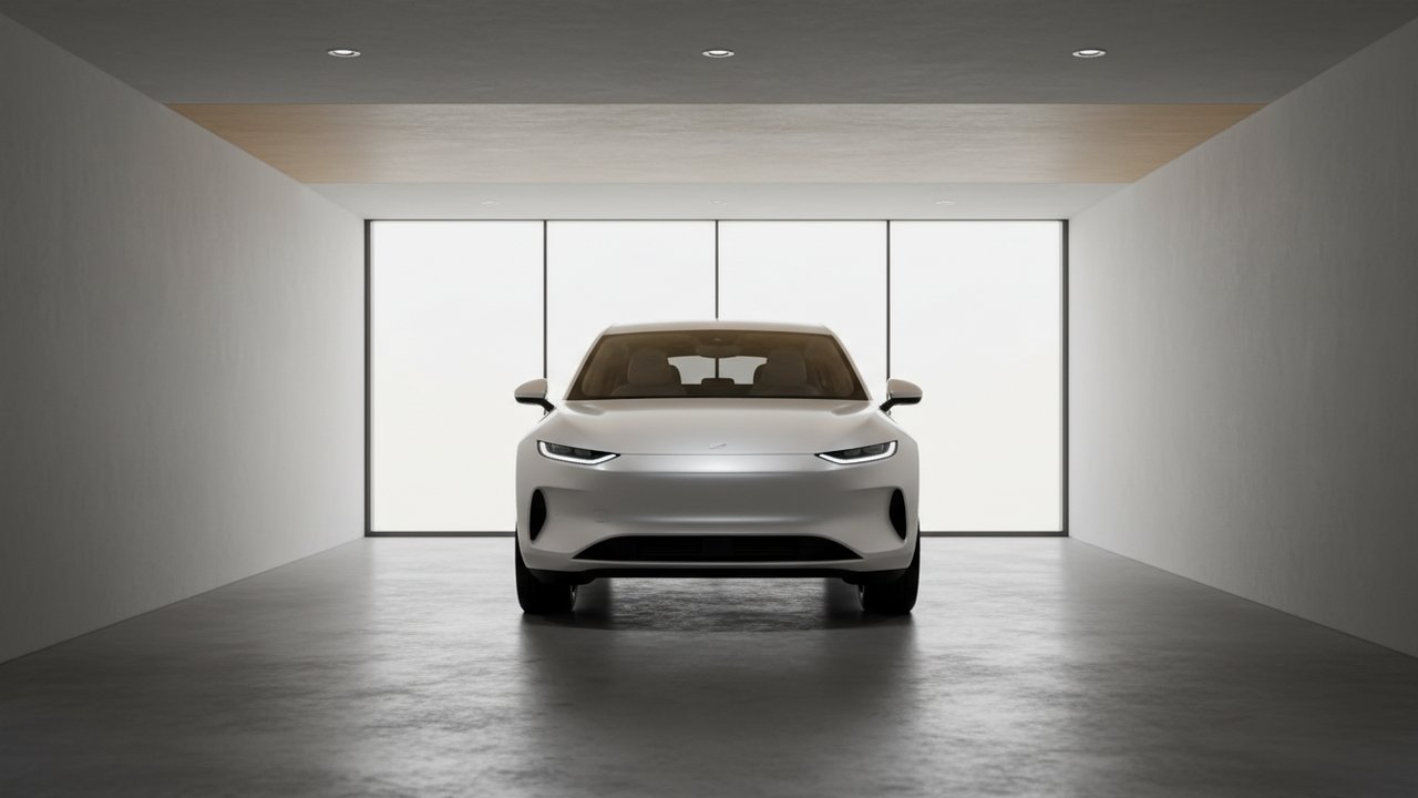 SUV stationné dans un garage avec espace de manœuvre optimal