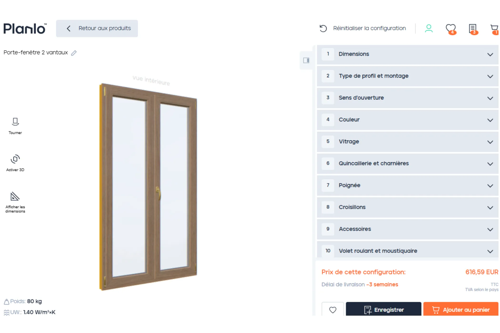Configurer sa fenêtre personnalisée