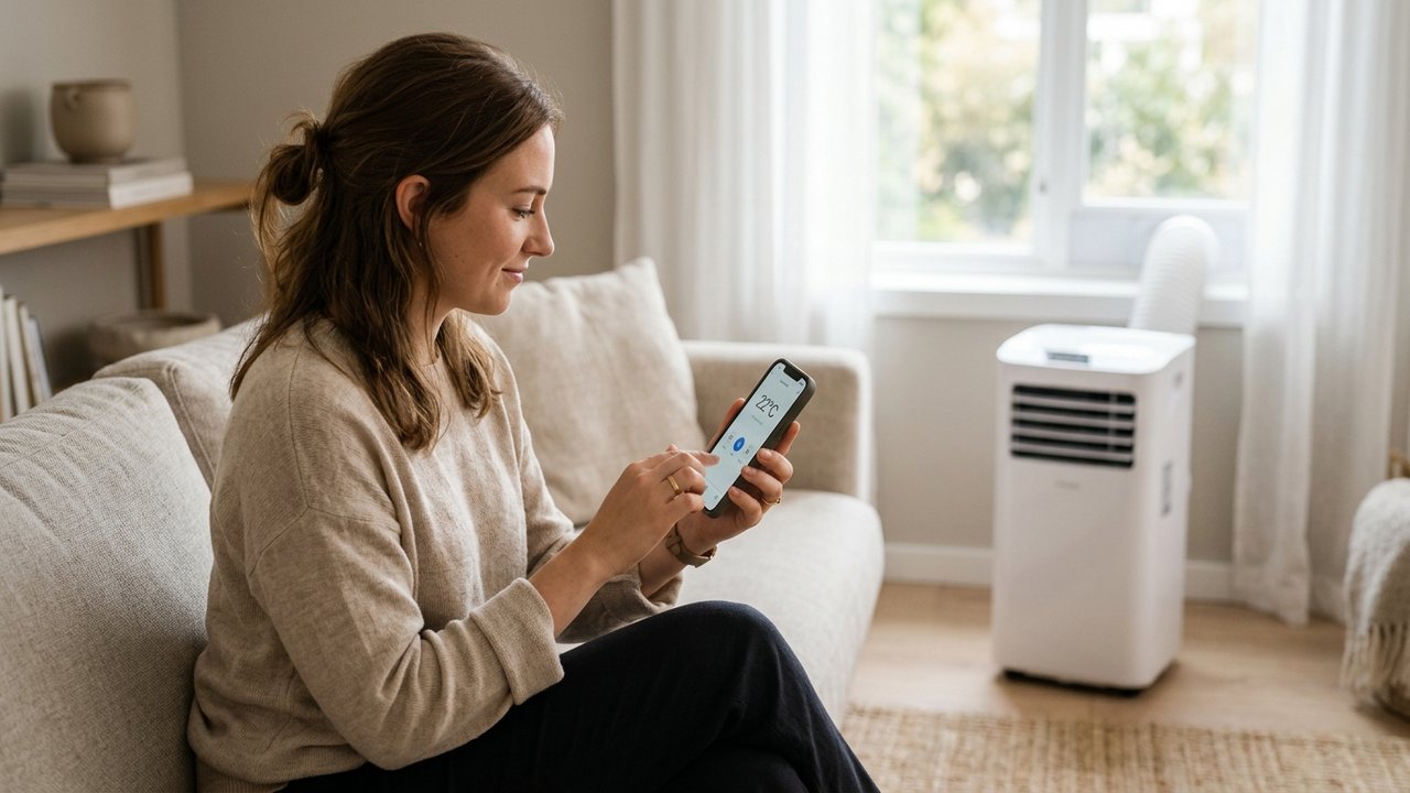 Contrôle d'un climatiseur Comfee via application smartphone