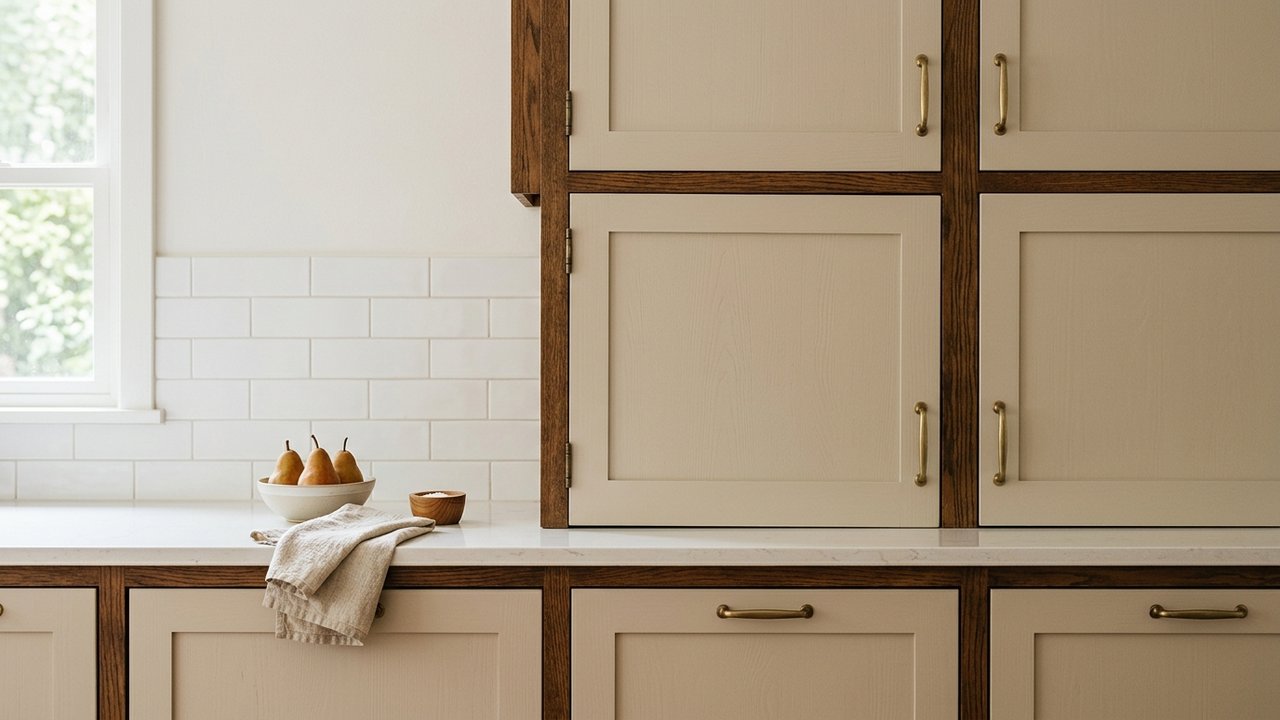 Installation de nouvelles façades de cuisine sur les charnières existantes