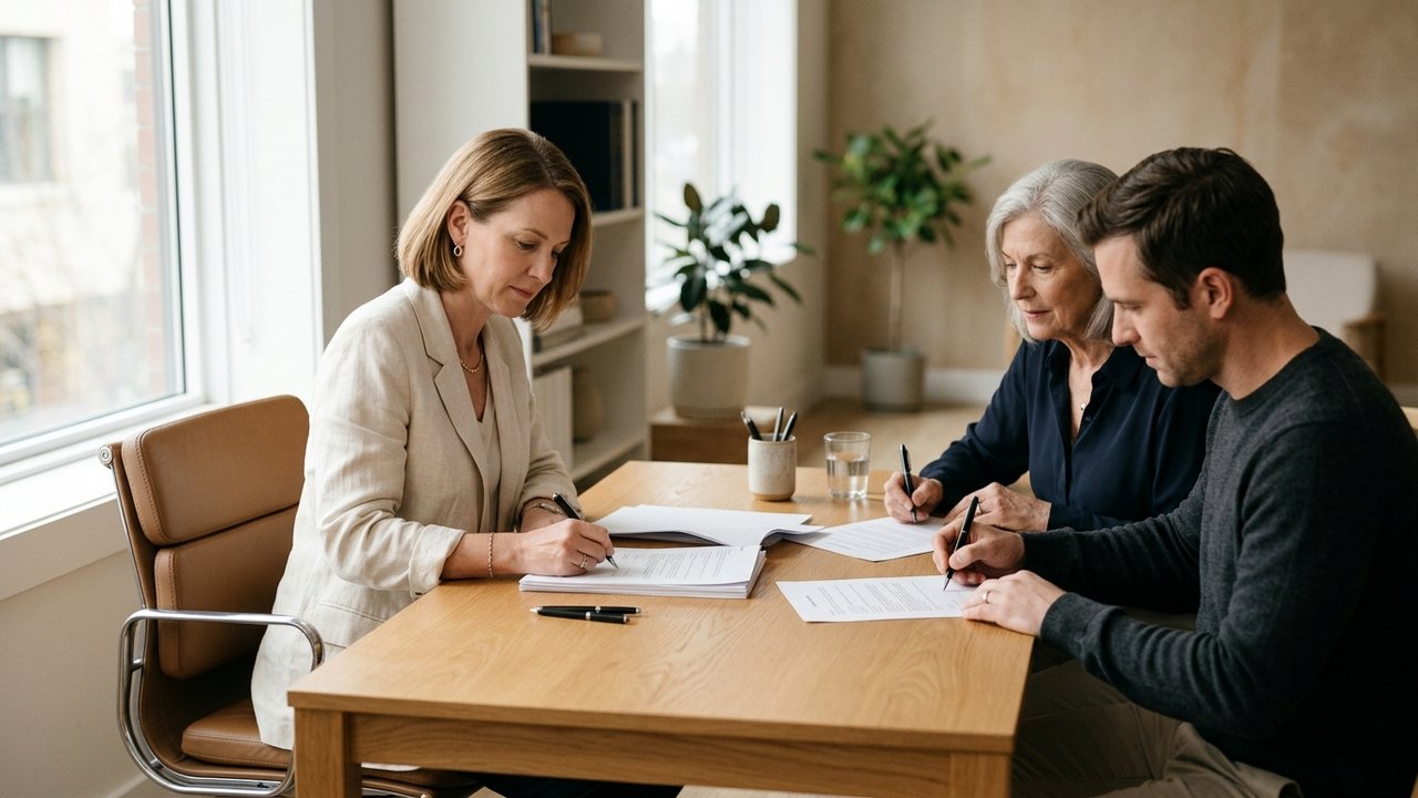 Signature des actes authentiques chez le notaire pour une vente en cascade