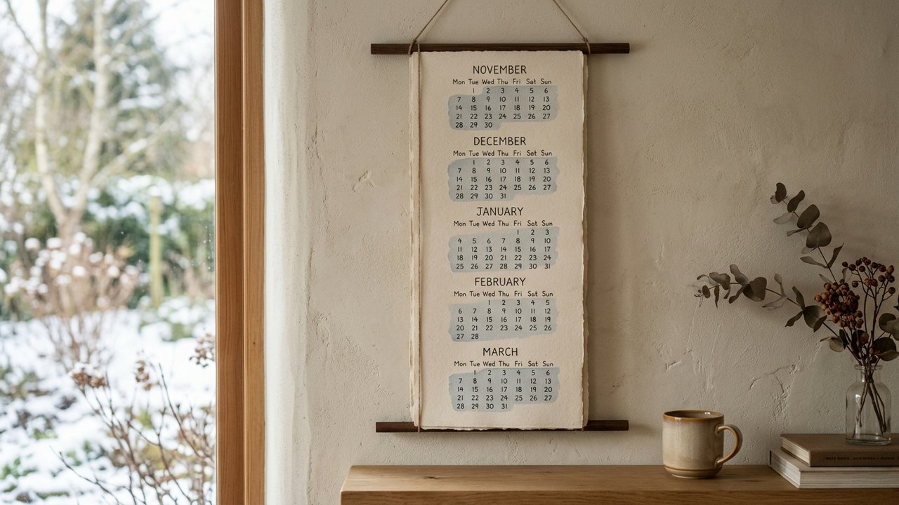 Calendrier illustrant la trêve hivernale et les délais d'expulsion
