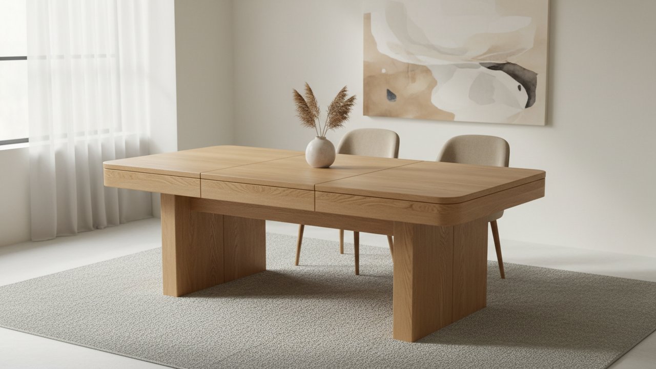 Table de billard convertible avec plateaux amovibles en bois